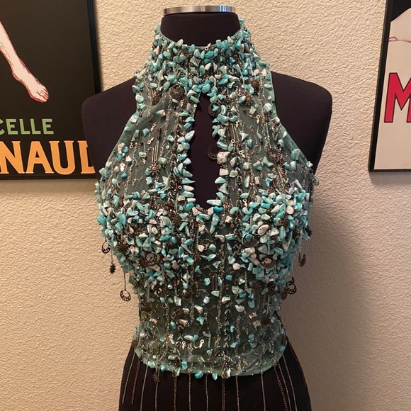 Alberto Makali Dresses & Skirts - Alberto Makali Silk embellished top only